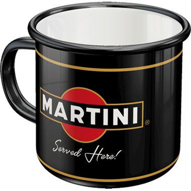 Emaliowany Kubek Martini Served Nostalgic-Art Merchandising