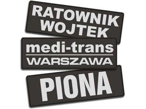 Emblemat Dowolny Odblaskowy Na Rzepie 31 X 10 Cm Polska Firma