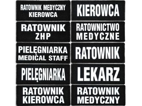 Emblemat Funkcyjny Odblaskowy Na Rzepie 13 X 5 Cm Polska Firma