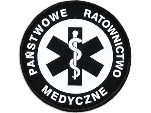 Emblemat Odblaskowy Państwowe Ratownictwo Medyczne 20 Cm Polska Firma
