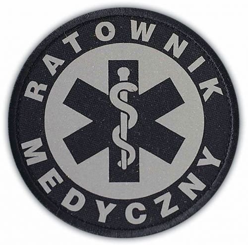 Emblemat Odblaskowy Ratownik Medyczny 20 Cm Polska Firma