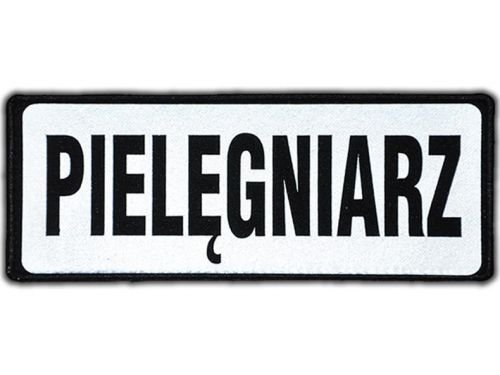 Emblemat Pielęgniarz Odblaskowy Na Rzepie 13 X 5 Cm Nowy Polska Firma