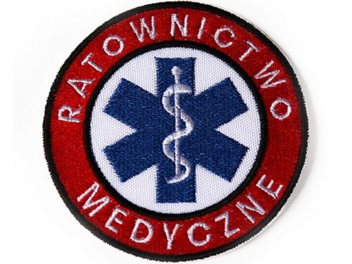 Emblemat Ratownictwo Medyczne Koło Czerwone Polska Firma