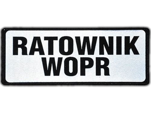 Emblemat Ratownik Wopr Odblaskowy Na Rzepie 13 X 5 Cm Nowy Polska Firma