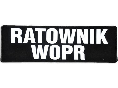 Emblemat Ratownik Wopr Odblaskowy Na Rzepie 31 X 10 Cm Polska Firma