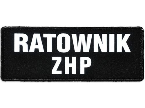 Emblemat Ratownik Zhp Odblaskowy Na Rzepie 13 X 5 Cm Polska Firma