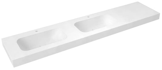 EMICO umywalka podwójna lewa, 220x50 cm, wersja L, Rockstone biały mat Inna marka