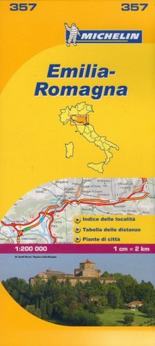 Emilia-Romagna. Mapa 1:200 000 Michelin Travel Publications