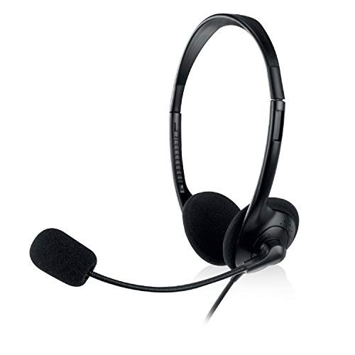 Eminent EM3563 - Słuchawki otwarte (z mikrofonem), czarne Ewent