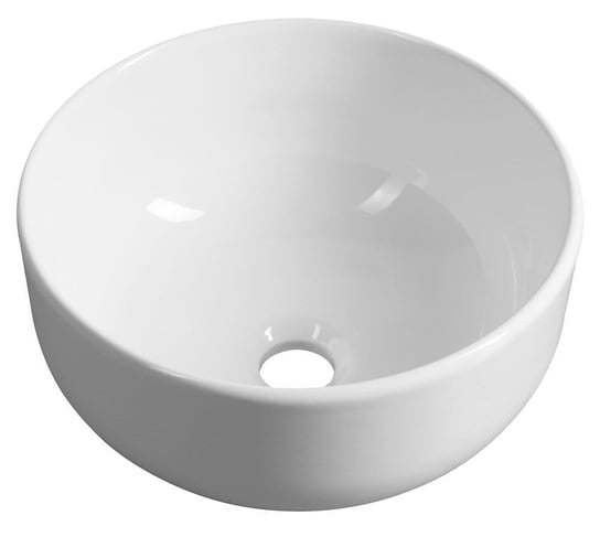EMMI umywalka ceramiczna nablatowa, Ø 33cm, biały Inna marka