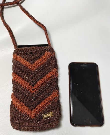 Emoba, Skórzana torba na telefon, ręcznie robiona we Włoszech EMOBA