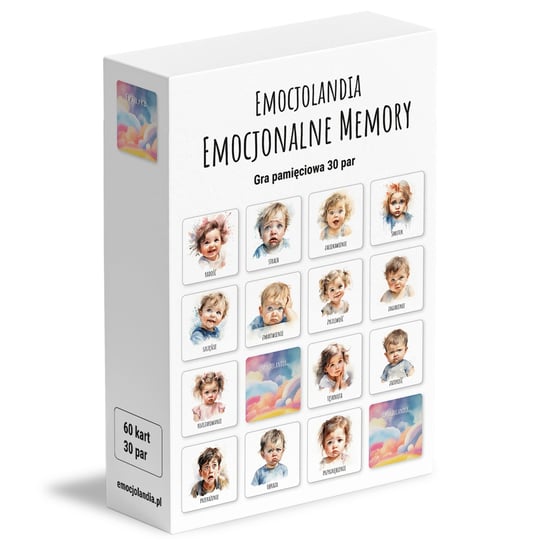 Emocjonalne Memory - gra pamięciowa - 30 par Emocjolandia