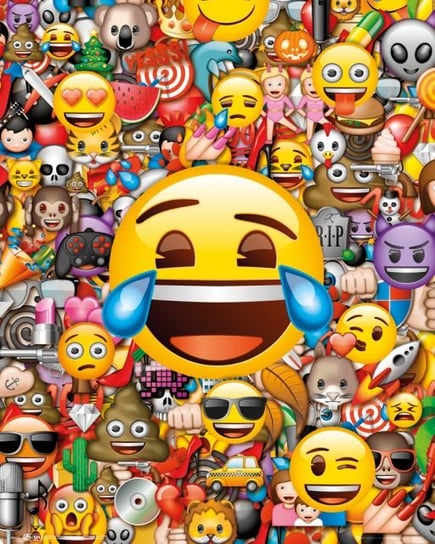Emoji Emotikony - plakat 40x50 cm Emoji