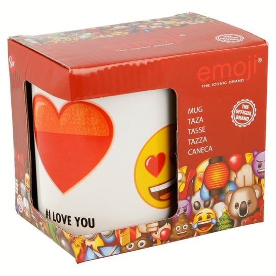 Emoji, Kubek ceramiczny w pudełku prezentowym, 325 ml Emoji