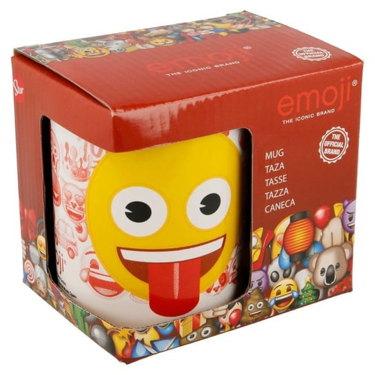 Emoji, Kubek ceramiczny w pudełku prezentowym, 325 ml Emoji