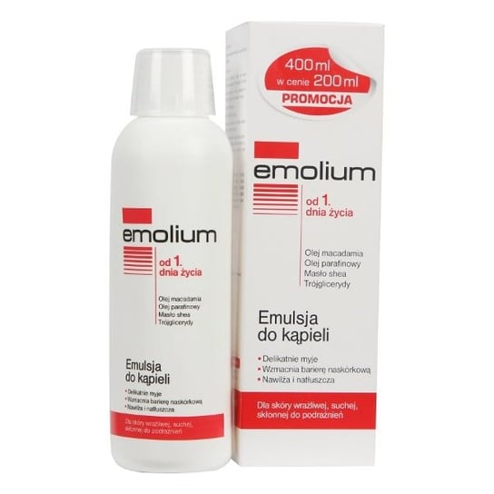 Emolium, Emulsja do kąpieli, 400 ml Emolium