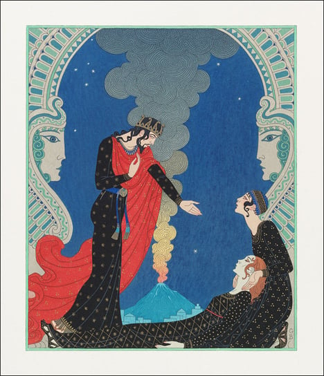 Empedocles and Panthea, George Barbier - plakat 40x60 cm Galeria Plakatu