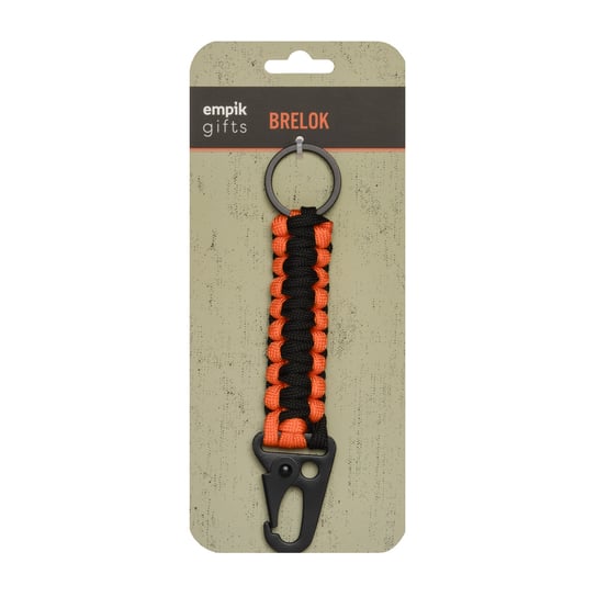 Empik Gifts, Brelok survivalowy, czarno - pomarańczowy Empik Gifts