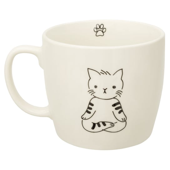 Empik Gifts Kubek porcelanowy Kot 1 l, biały Empik Gifts