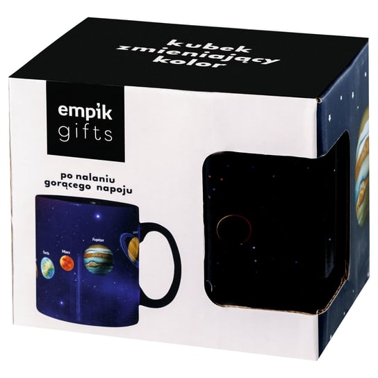 Empik Gifts, Kubek Zmieniający Kolor, Kosmos, Czarny, 330 ml Empik Gifts