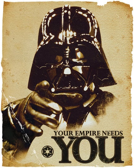 Empire Needs You - Vader Star Wars Gwiezdne Wojny - plakat 40x50 cm Inny producent