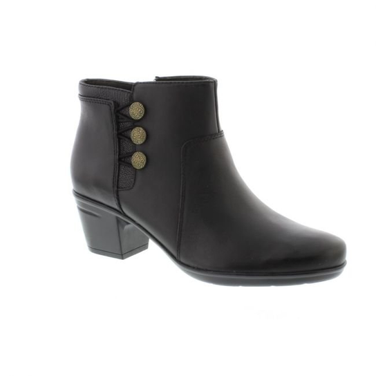 Emslie Monet E [black leather] - rozmiar 41.5 Clarks