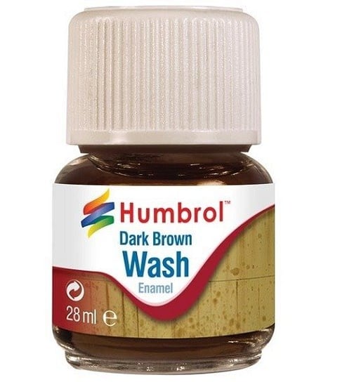Enamel Wash, Dark Brown, 28 ml Humbrol