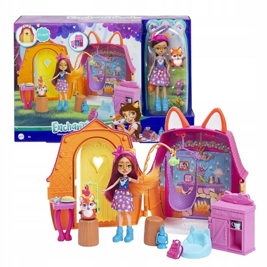 Enchantimals Chatka Dom Lis Felicity Lalka Hcf75 Mattel