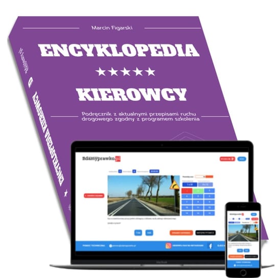 Encyklopedia kierowcy kategoria D + Testy online ( PRAWO JAZDY 2024 ) Marcin Figarski