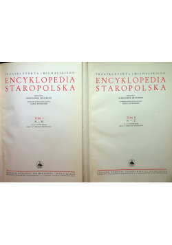 Encyklopedia staropolska 2 tomy reprint z 1939 r Bruckner Aleksander