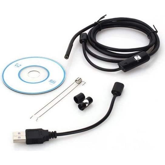 Endoskop przemysłowy LUL Jolie, kamera inspekcyjna USB IP67 Wodoodporna kamera 6LED dla Androida - Win-1,5 m, 5,5 mm Inna marka