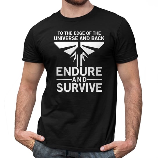 Endure and survive - męska koszulka dla fanów serialu The Last of Us Koszulkowy