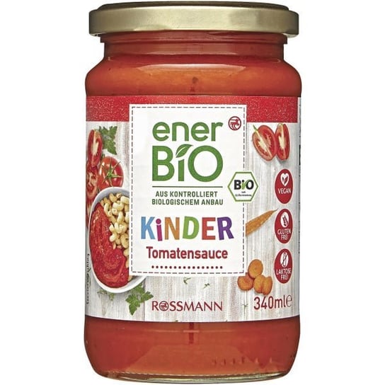 EnerBio, Ekologiczny sos pomidorowy z warzywami, 340 ml EnerBio