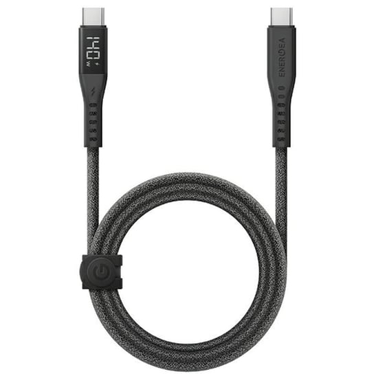 ENERGEA kabel Flow USB-C - USB-C Digital Display 1.5m czarny/black 240W 5A PD Fast Charge ENERGEA
