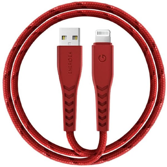 ENERGEA kabel Nyloflex USB - Lightning Charge and Sync C89 MFI 1.5m czerwony/red Inna marka