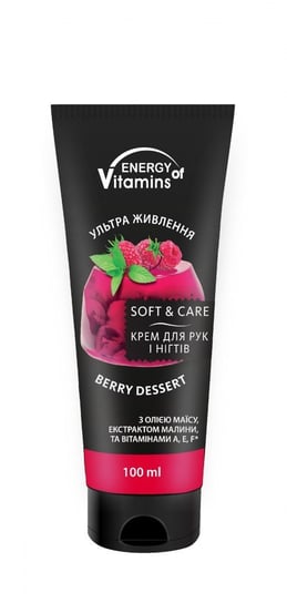 Energy Of Vitamins, Krem do rąk Berry Dessert, 100 ml ENERGY OF VITAMINS
