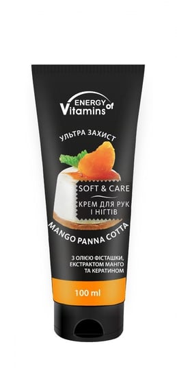 Energy Of Vitamins, Krem do rąk Mango Panna Cotta, 100 ml ENERGY OF VITAMINS