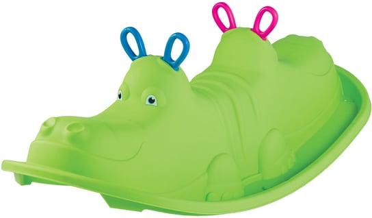 Enero, huśtawka dla dzieci Hippo 103,5x45,5x30,5 cm, zielona Enero