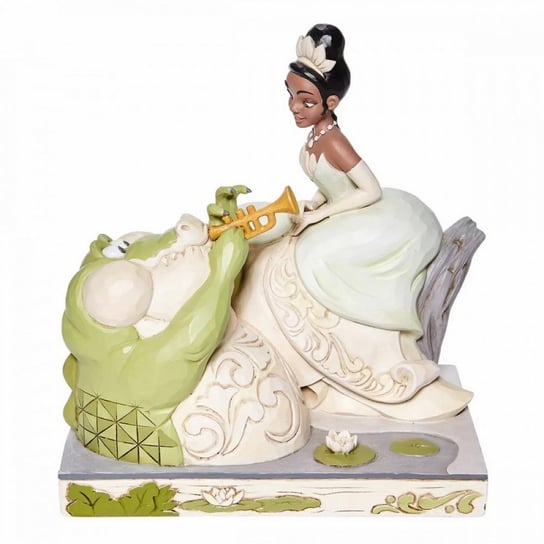 Enesco Disney Księżniczka I Żaba „Bayou Beauty” Biała Figurka Z Lasu, 19 Cm (Wys.) X 12 Cm (Szer.) X 18,5 Cm (Gł.) Enesco