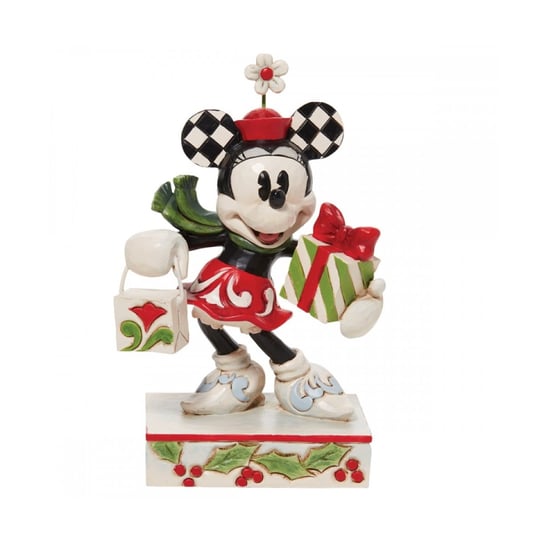 Enesco Disney Traditions Świąteczna figurka Myszki Minnie - z torbą i prezentem Inna marka