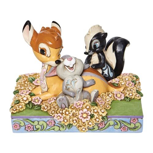 Enesco Jim Shore Disney Tradycje Bambi I Przyjaciele W Kwiatach Figurka 4 Cale Enesco
