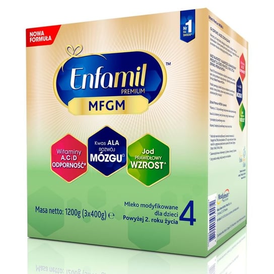 Enfamil Premium, 4, Mleko modyfikowane w proszku od 2 lat, 1200 g Enfamil