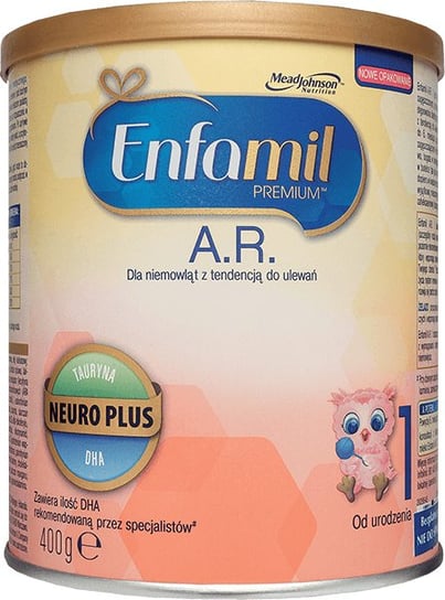 Enfamil Premium, A.R 1, Mleko początkowe od urodzenia dla niemowląt z tendencją do ulewań, 400 g Enfamil