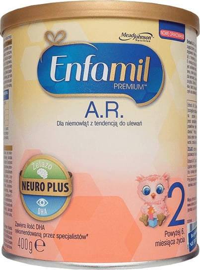 Enfamil Premium, A.R 2, Mleko modyfikowane w proszku na ulewanie, 400 g Enfamil