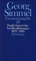 Englischsprachige Veröffentlichungen 1893 - 1910 Simmel Georg