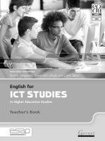 English for ICT Studies in Higher Education Studies McCullagh Marie, Tabor Carol, Fitzgerald Patrick