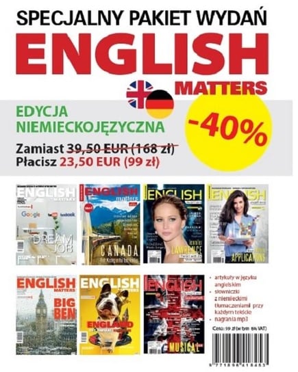 English Matters Pakiet (edycja niemieckojęzyczna) Colorful Media
