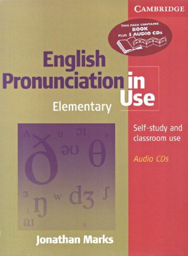 English Pronunciation in Use Elementary Book with Answers and 5 Audio CD Set Marks Jonathan