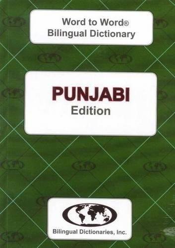 English-Punjabi & Punjabi-English Word-to-Word Dictionary C. Sesma