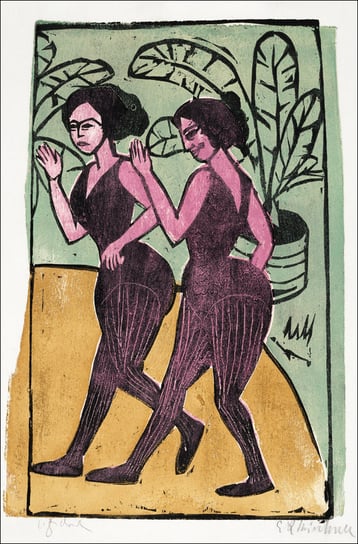 English Step Dancers, Ernst Ludwig Kirchner - plakat 29,7x42 cm Galeria Plakatu
